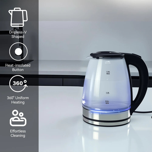 Glass electric water kettle - electric,