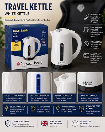 Russell hobbs travel kettle - hobbs,