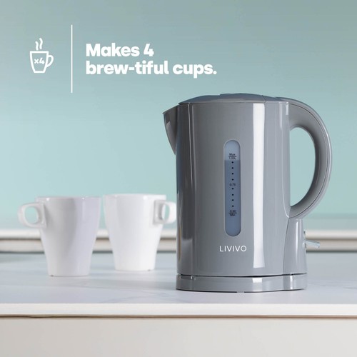 Livivo travel kettle grey - livivo, 1l