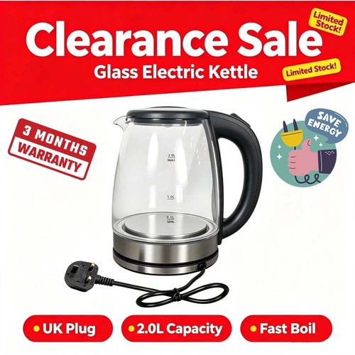 Electric kettle fast glass - electric,