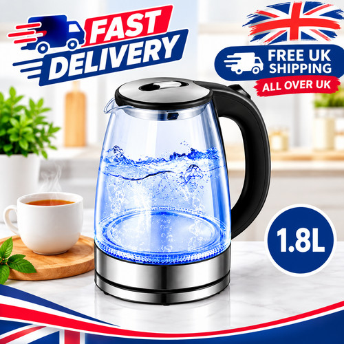 Glass electric kettle - 1.8l,